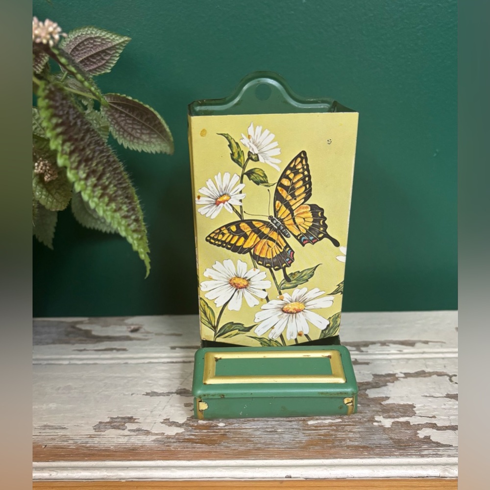 Butterfly and Daisy Decorative Match Holder